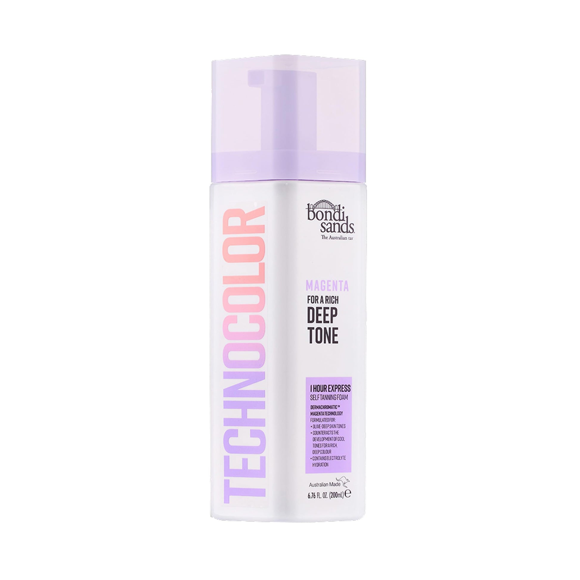BONDI SANDS TECHNOCOLOR 1 HOUR EXPRESS SELF TANNING FOAM MAGENTA 200mL (CANADA) Bondi Sands