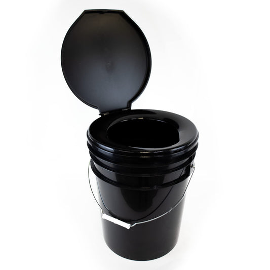 Siège de toilette de camping portable premium 72 HRS avec seau