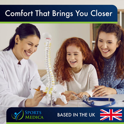 Sports Medica Doctor Developed Ergonomic Knee Pillow for Side Sleepers - eHandbook Included - Memory Foam Spine Alignment Leg Pillow for Sleeping on Side - Hip & Leg Elevation Pillow - Available at All In One Marketplace Canada