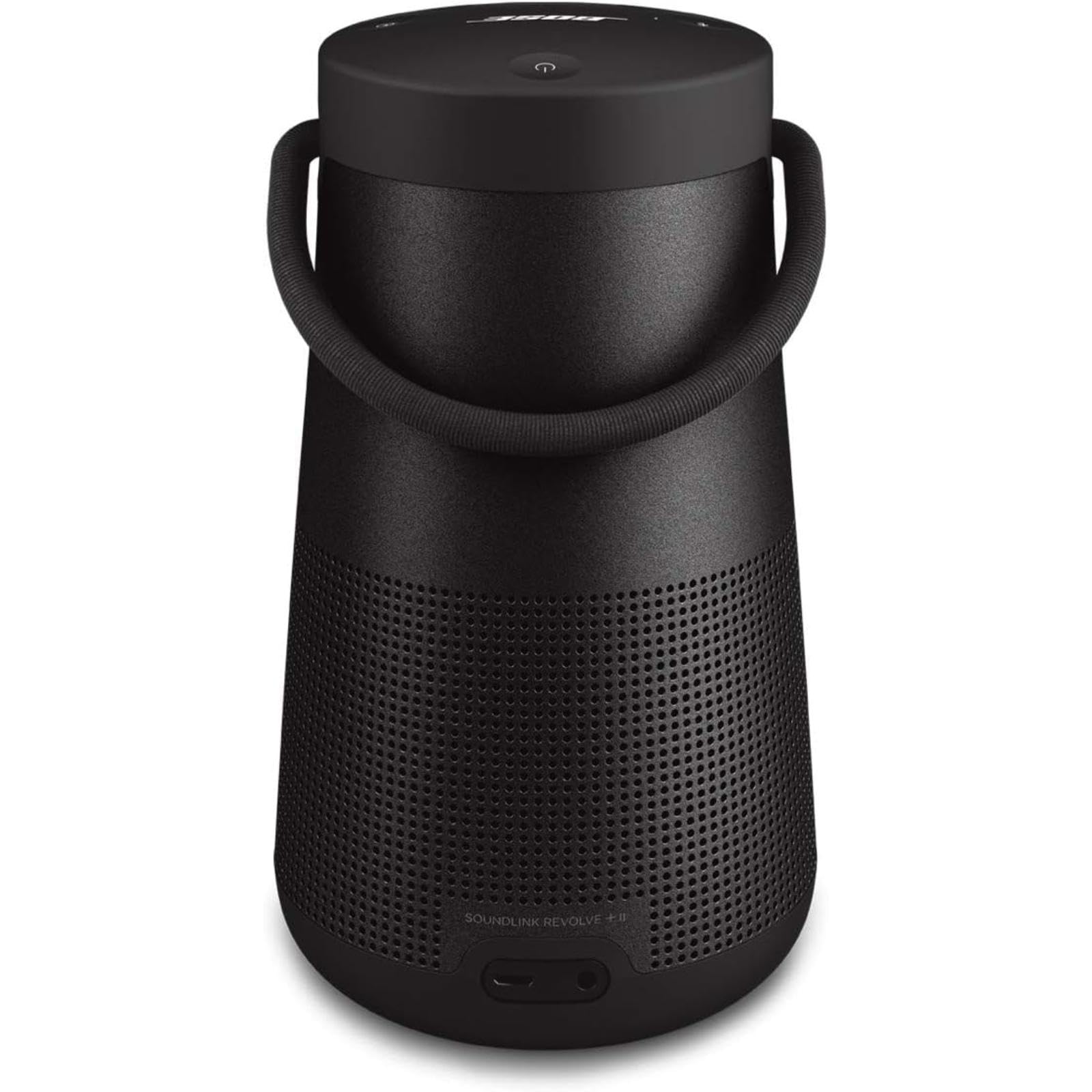 Bose SoundLink Revolve+ (Series II) Portable Bluetooth Speaker - Wireless Water-Resistant Speaker with Long-Lasting Battery and Handle, Black BOSE