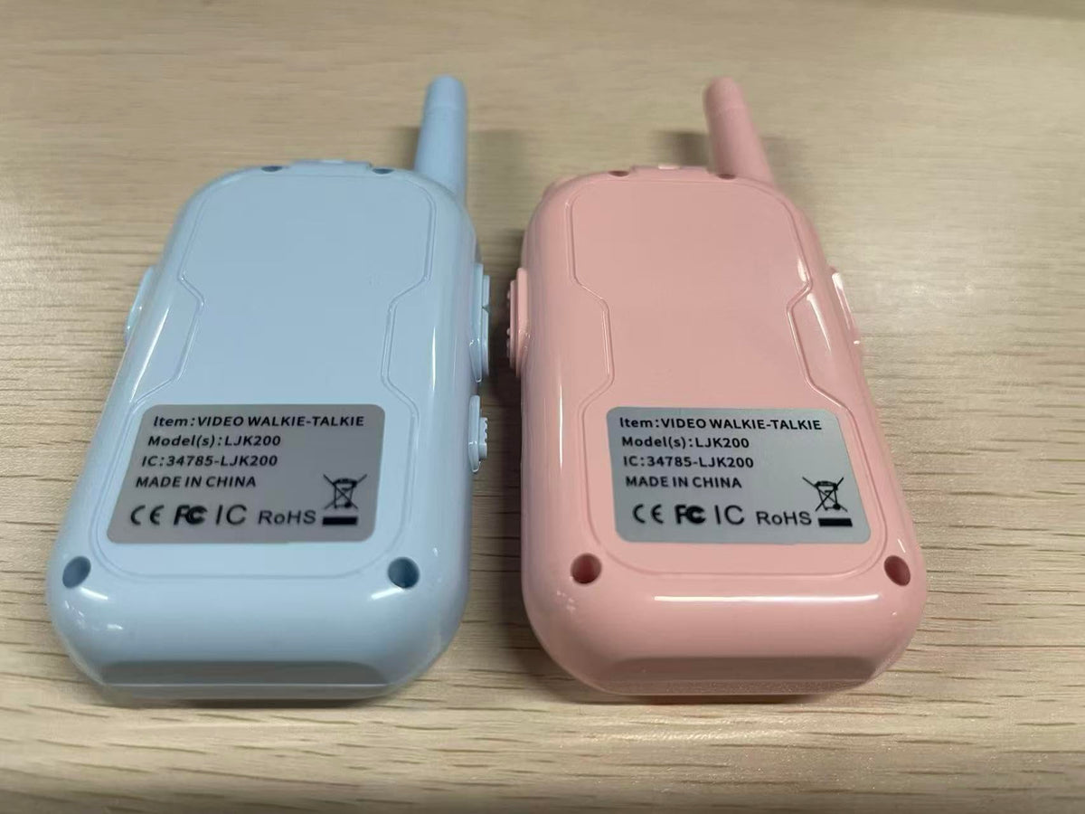 Video Walkie Talkies for Kids, 2 Pack Facetime Walkie Talkies with HD Camera & Voice Changer for Boys Girls for Family Games, Indoor, Outside, Hiking Christmas Birthday Toys Gift Ages 3-12 (Blue+Pink) 🍁 All In One Marketplace Canada