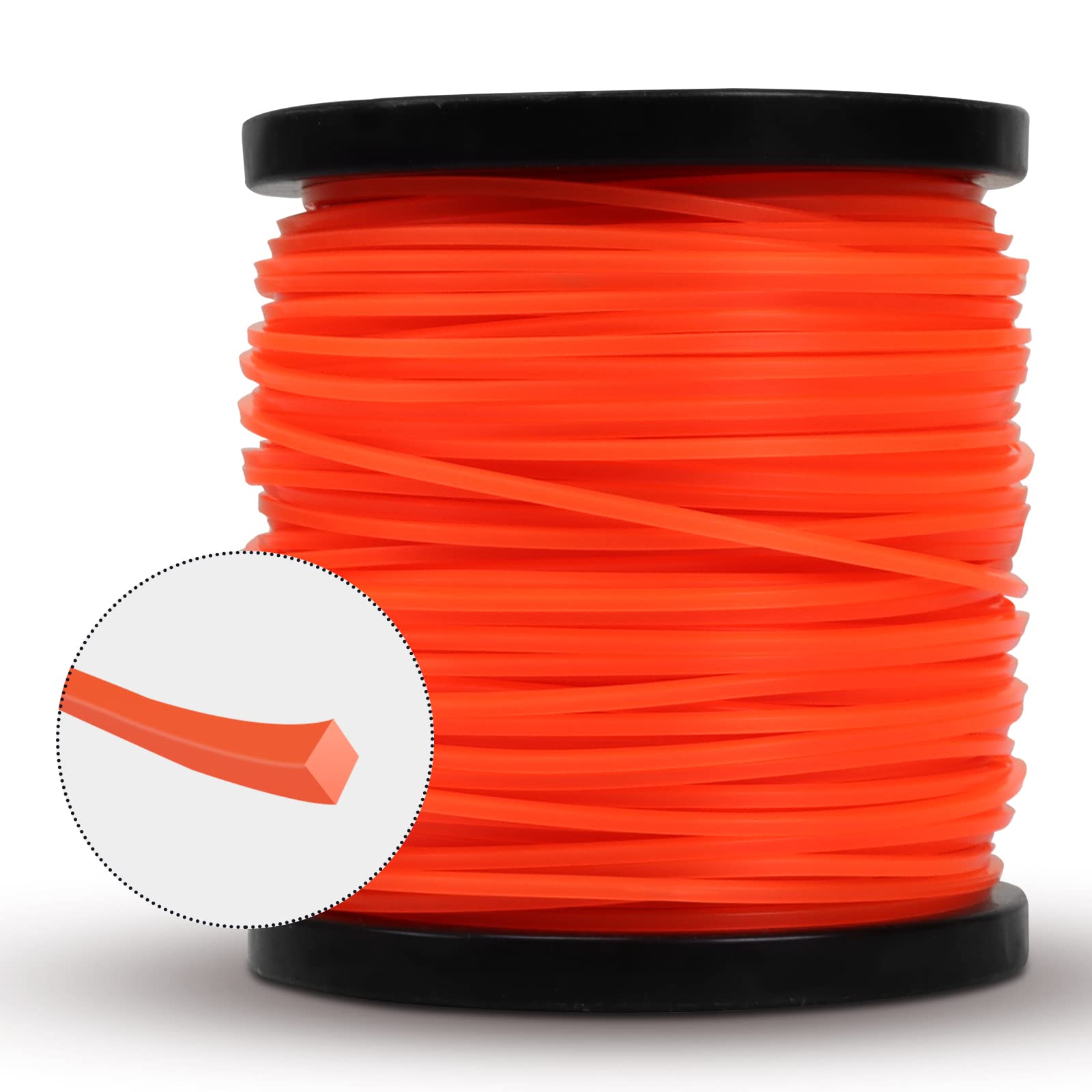 VIABRICO 0.080 Inch Trimmer Line, 0.080" Weed Wacker Eater String, Commercial Grade Square Nylon String Trimmer Line Replacement for String Trimmer Weed Trimmer .080"-425ft-1.35lb-Spool
