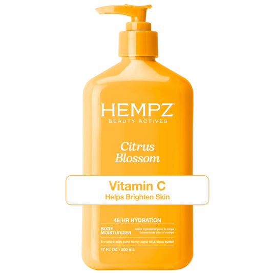 HEMPZ Body Lotion - Citrus Blossom Limited Edition Daily Moisturizing Cream, Shea Butter, Aloe, Orange Extract Body Moisturizer - Skin Care Products, Hemp Seed Oil - 17 Fl Oz - Available at All In One Marketplace Canada