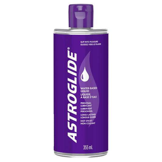 Astroglide Water Based Lube (355 mL) | Liquid Personal Lubricant, for Men, Women and Couples | Value Size - Available at All In One Marketplace Canada