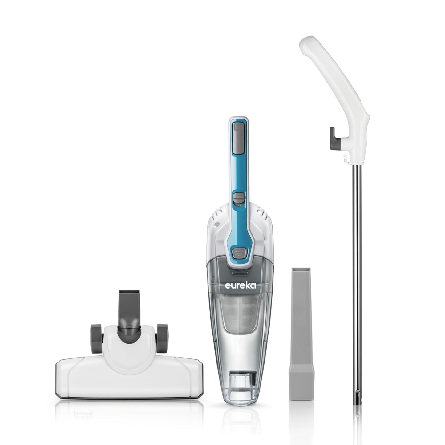 Eureka Home Lightweight Corded Stick Vacuum Cleaner, Powerful Suction Convenient Small Vacuum for Hard Floor, 3-in-1 Hand Vacuum, Aqua Blue, NES100 EUREKA
