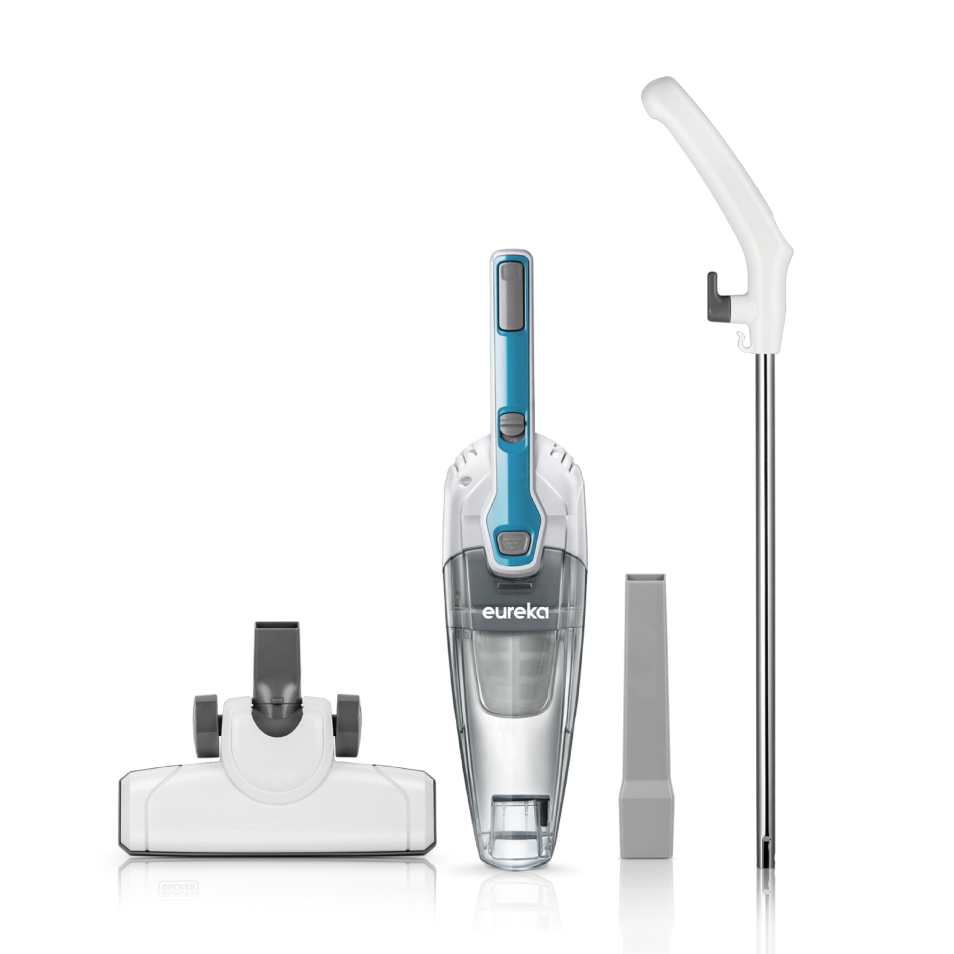 Eureka Home Lightweight Corded Stick Vacuum Cleaner, Powerful Suction Convenient Small Vacuum for Hard Floor, 3-in-1 Hand Vacuum, Aqua Blue, NES100 EUREKA