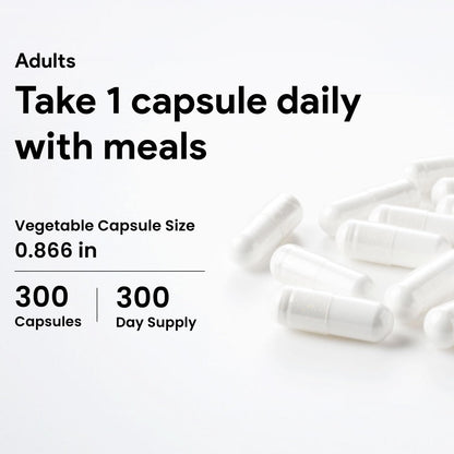 Nutridom NAC 600 mg, 300 Capsules, Canadian-Made N-Acetyl-L-Cysteine Supplement, Non-GMO, Vegan, Gluten Free, Made in Canada - Available at All In One Marketplace Canada