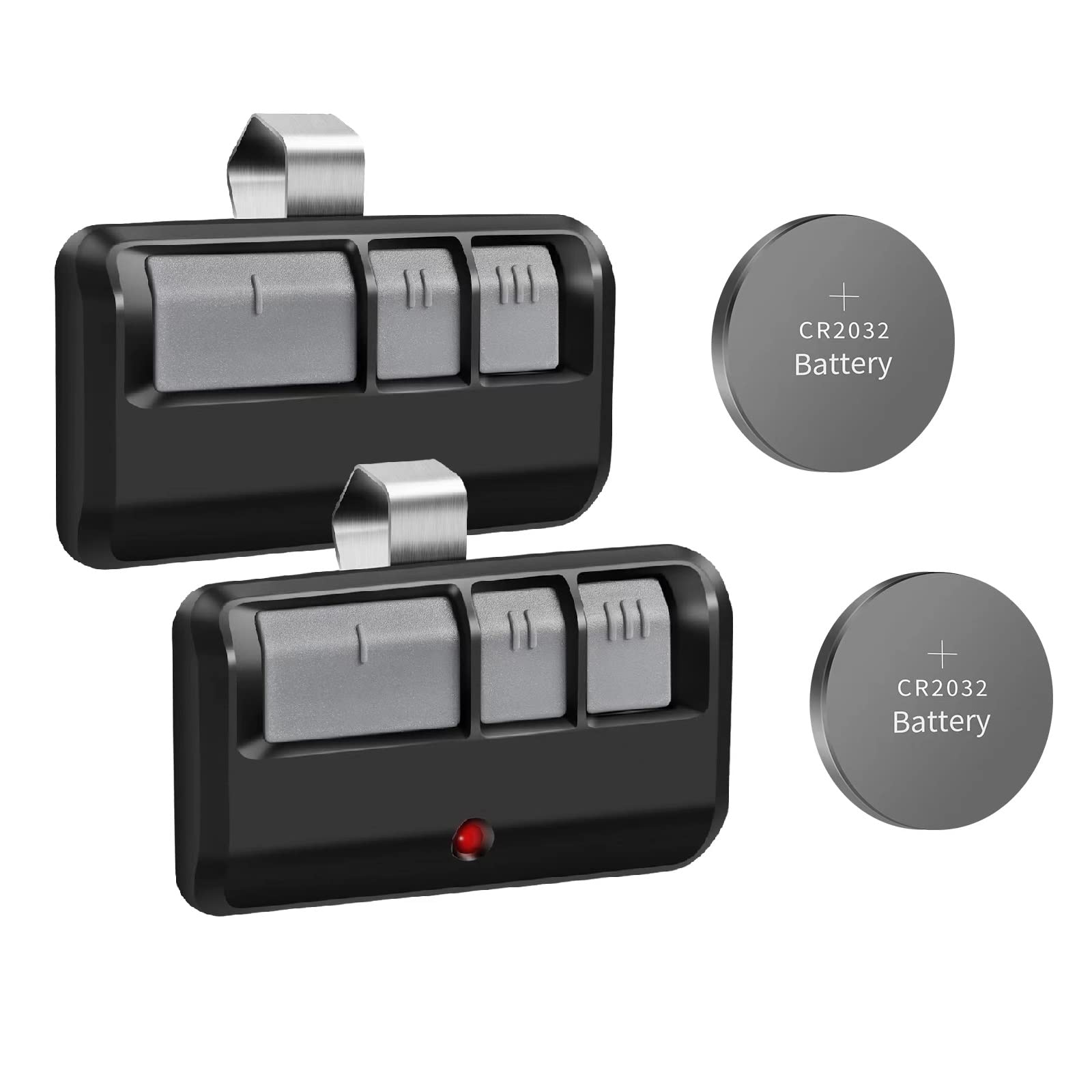 2 for LiftMaster Chamberlain Craftsman Universal Garage Door Opener Remote 893MAX 893LM 971LM 373LM,2 Visor Clip,1993 to Present - Available at All In One Marketplace Canada