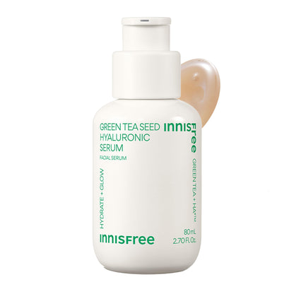 innisfree Green Tea Seed Hydrating Serum with Hyaluronic Acid & Niacinamide, Korean Face Serum for Glow innisfree