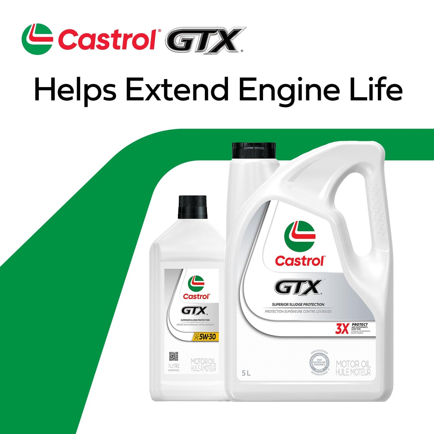 Castrol GTX Conventional 5W-30 Motor Oil, 5 Litres | Made in Canada Castrol