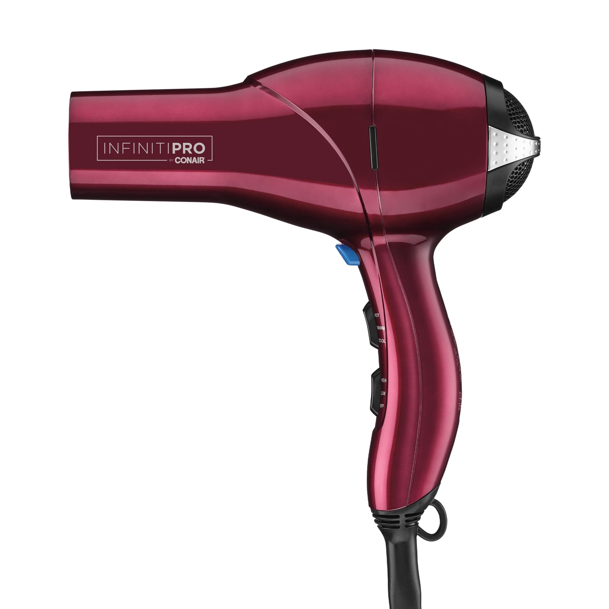 INFINITIPRO BY CONAIR 1875 Watt Salon Performance AC Motor Styling Tool/Hair Dryer, Burgundy Blow Dryer Conair