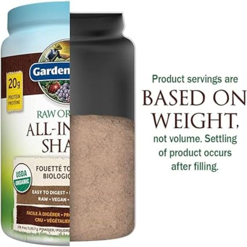 Garden of Life Raw All-in-One Nutritional Shake, Chocolate Cocoa, 28 Servings (1017g)
