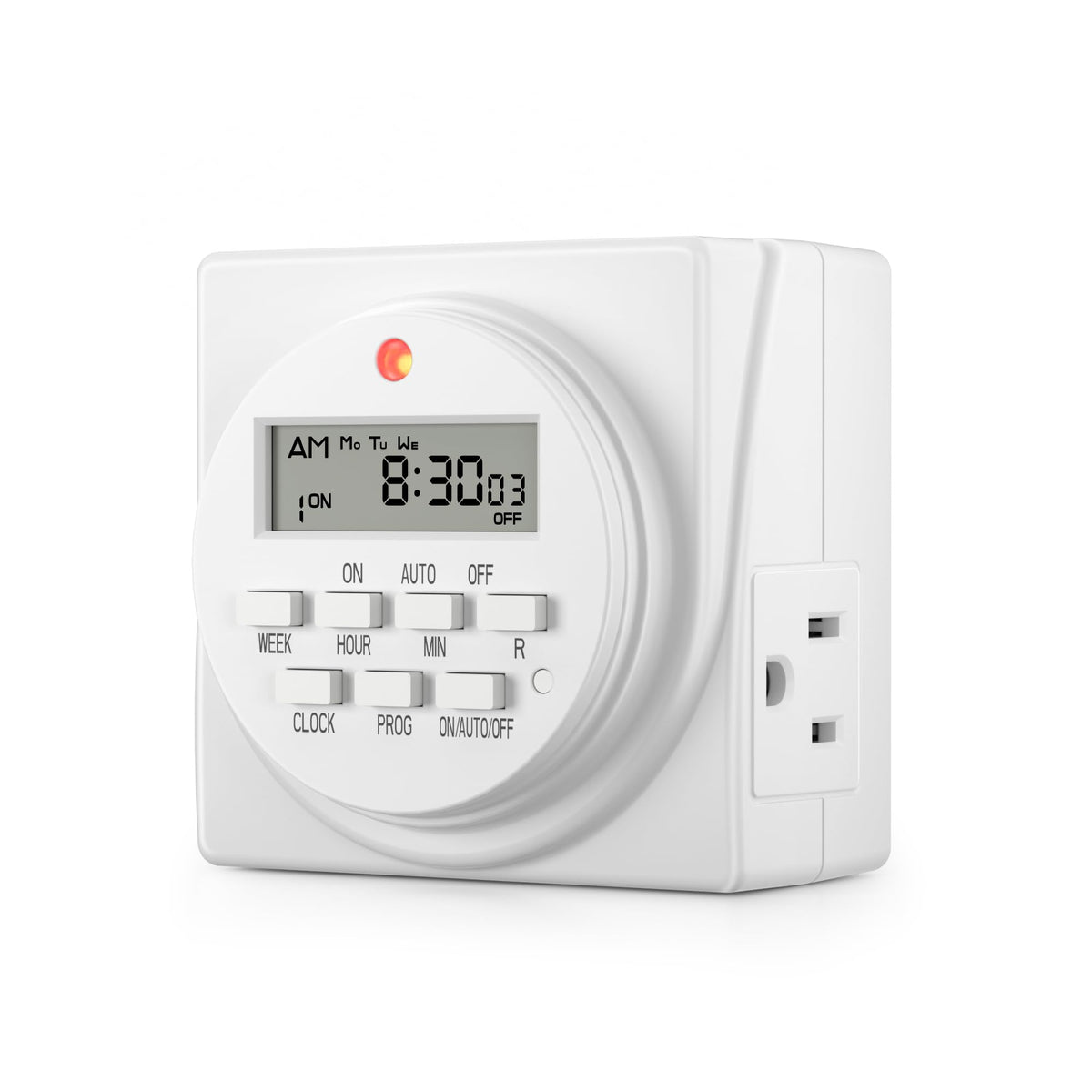BN-LINK Indoor 7-Day Programmable Digital Timer Outlet, 2 Outlets, 1 Pack 🍁 All In One Marketplace Canada
