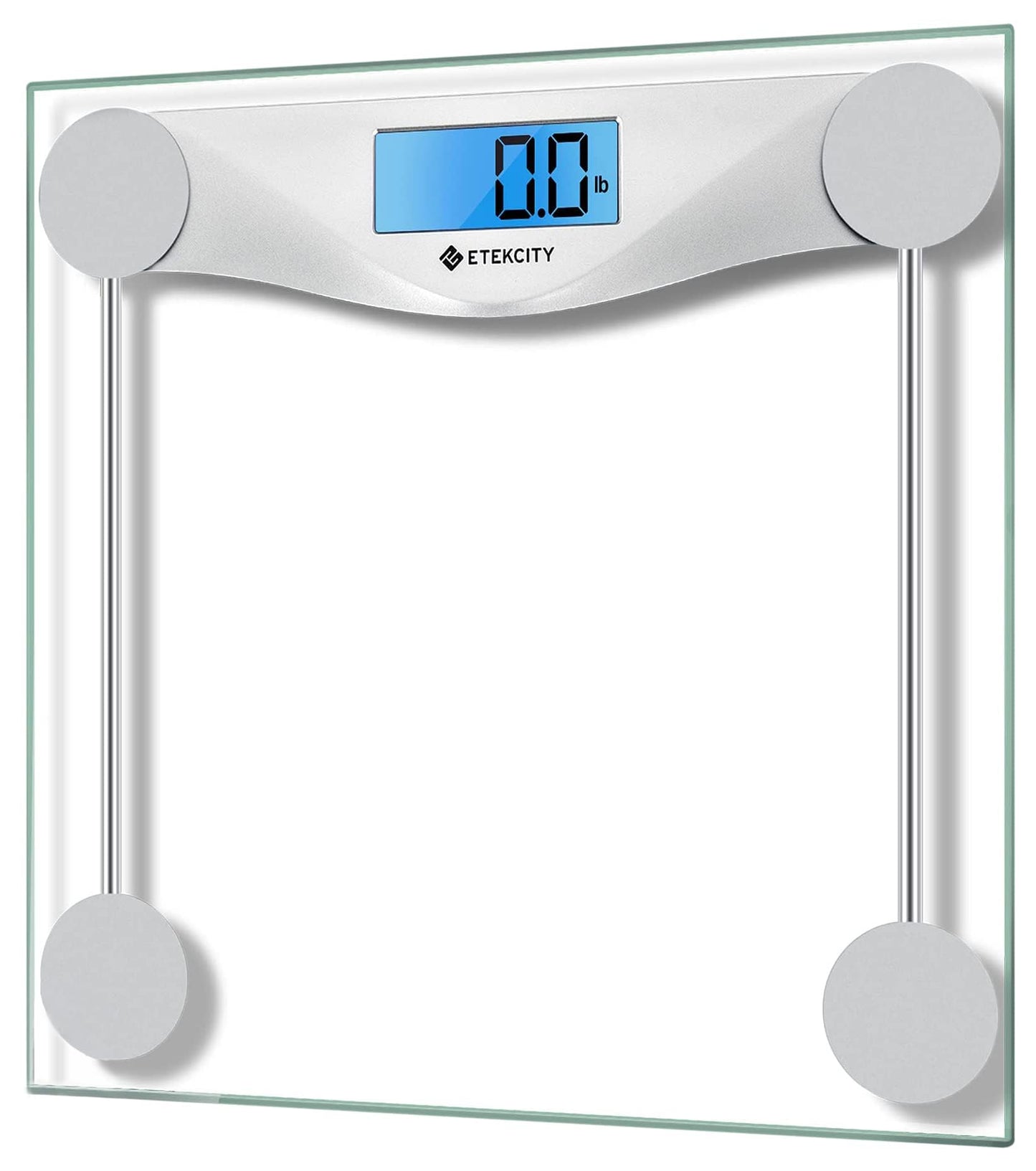 Etekcity Digital Body Weight Bathroom Scale, Large Blue LCD Backlight Display, High Precision Measurements,6mm Tempered Glass, 400 Pounds - Available at All In One Marketplace Canada