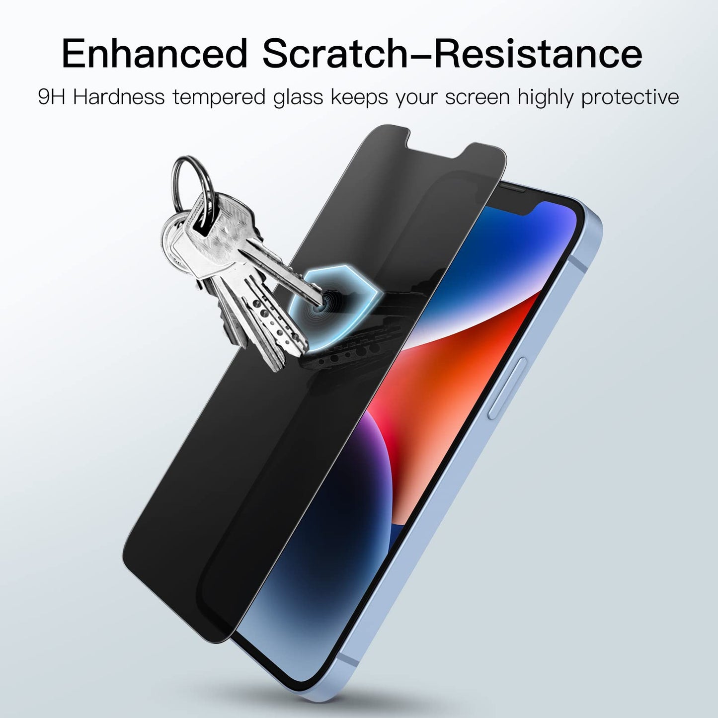 JETech Privacy Screen Protector for iPhone 17e (2026) / iPhone 16e / iPhone 14, Anti Spy Tempered Glass Film, 6.1-Inch Display, 2-Pack