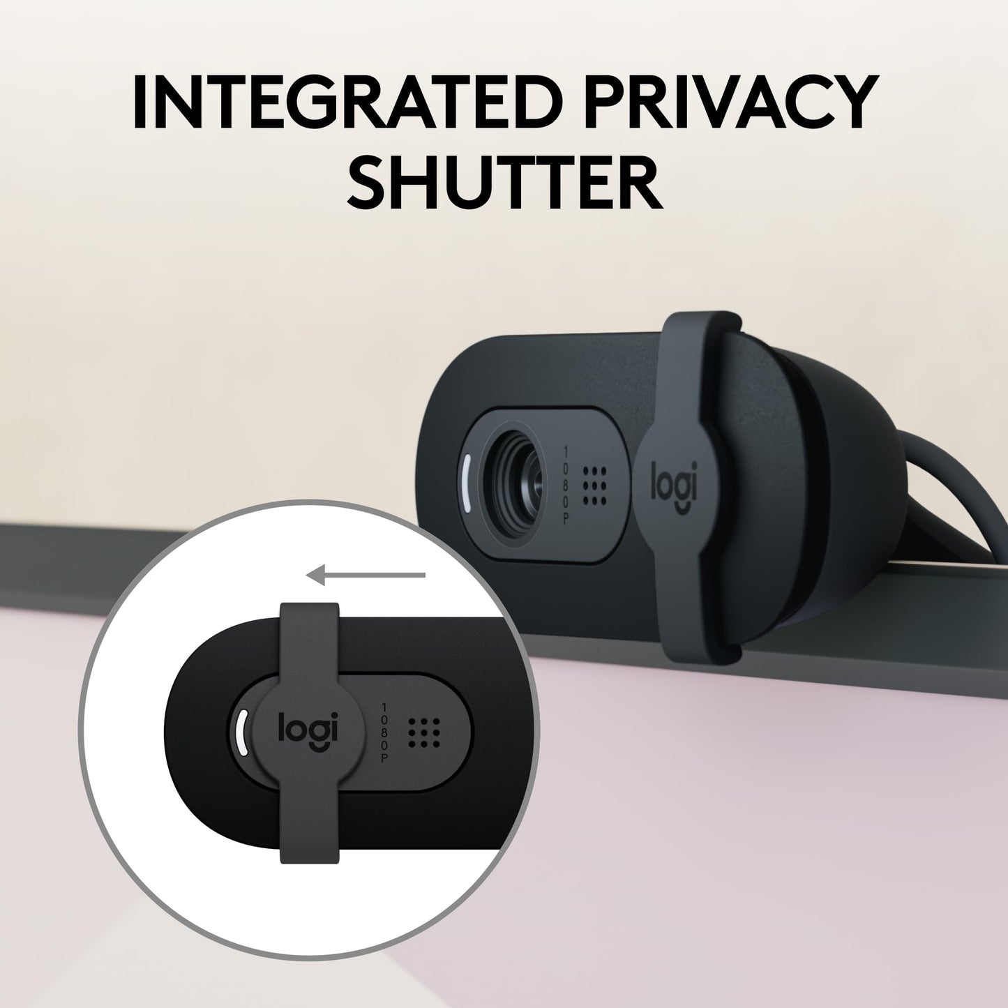 Logitech Brio 101 Full HD 1080p Webcam for Meetings, Streaming, Desktop, Laptop, PC - Built-in Mic, Shutter, Works with Zoom, Microsoft Teams, Nintendo Switch 2’s New GameChat Mode, USB-A,-Black - Available at All In One Marketplace Canada