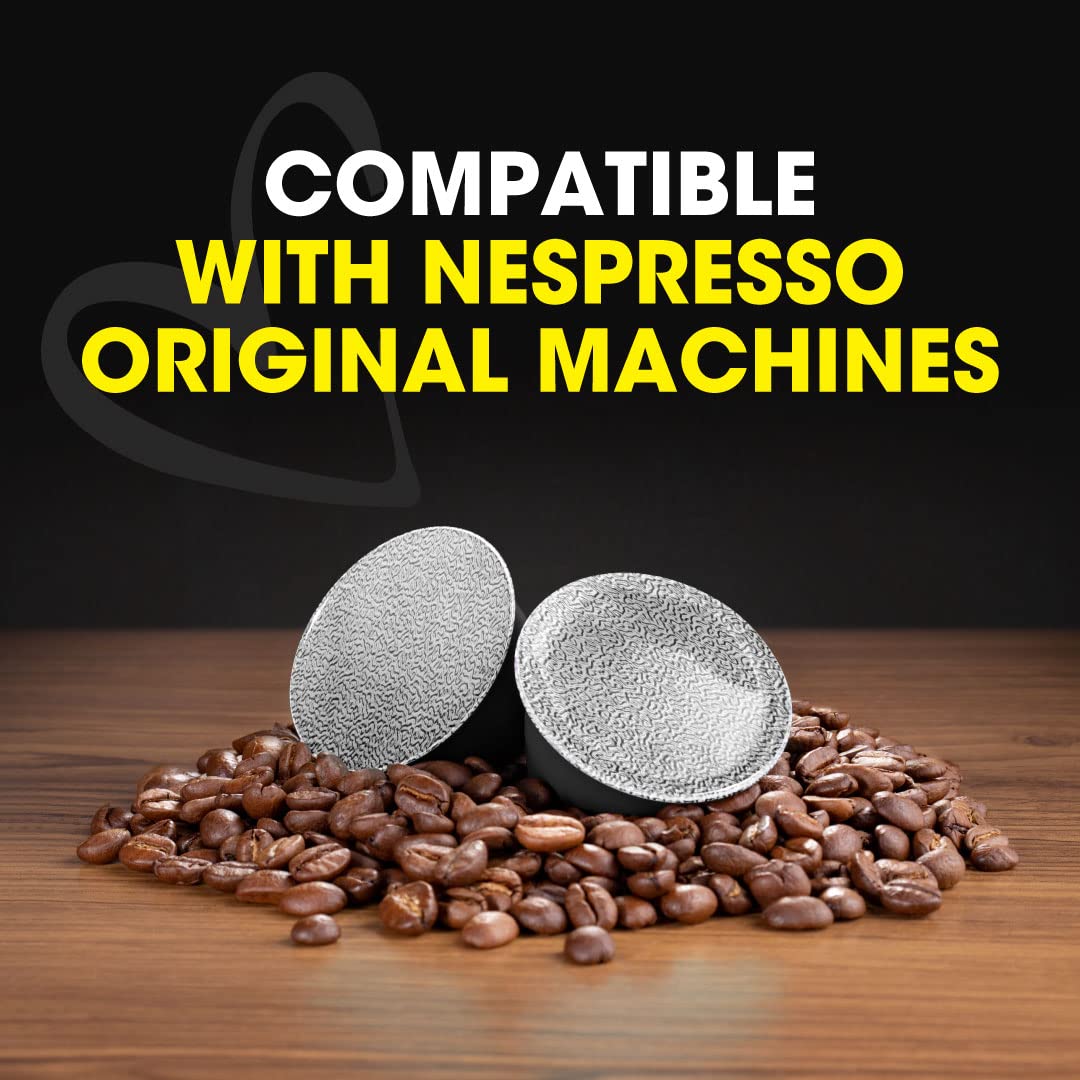 100 Ristretto Espresso Pods – Italian Coffee for Nespresso Original Machines