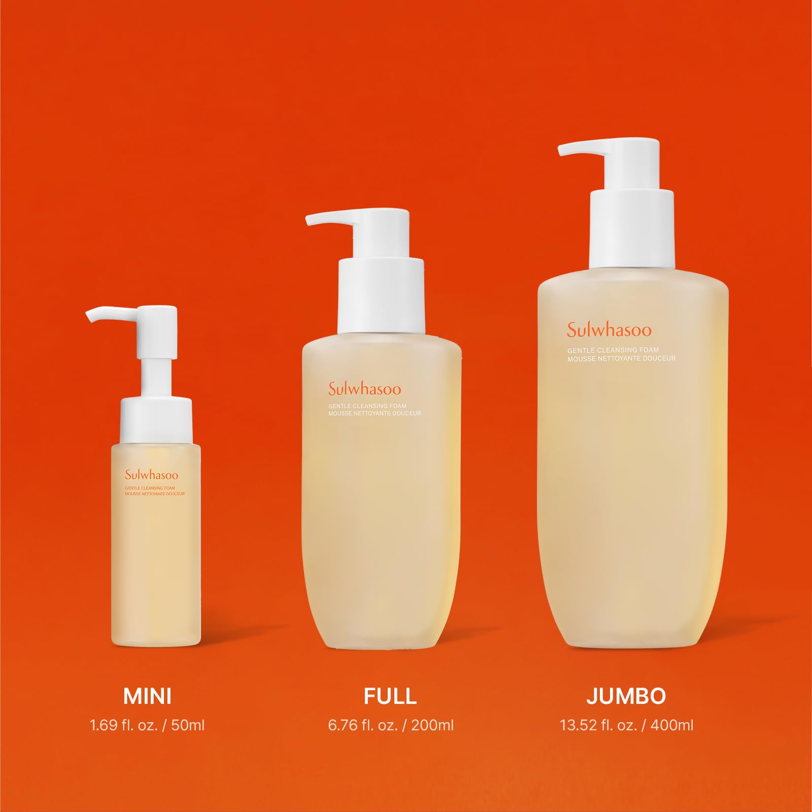 Sulwhasoo Gentle Cleansing Foam – Hydrating Daily Gel-to-Foam Facial Cleanser with Korean Herbal Ingredients | Removes Makeup, Dirt & Impurities, Softens & Refreshes Skin | Korean Skincare Face Wash - Available at All In One Marketplace Canada