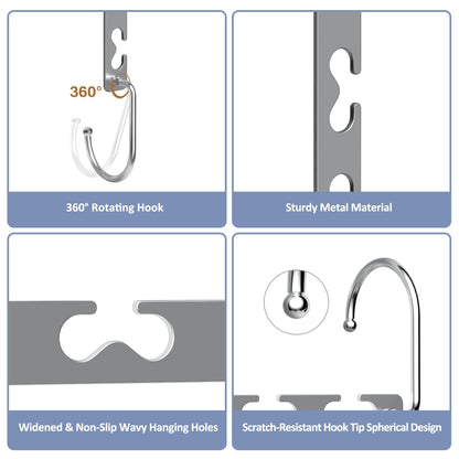 Space Saving Hangers, Magic Closet Organizer for Winter Coats & Spring Seasonal Storage, Heavy Duty Hanger Rack Holds 30Lbs, Apartment Dorm Small Closet Essentials, 8 Pack 🍁 All In One Marketplace Canada