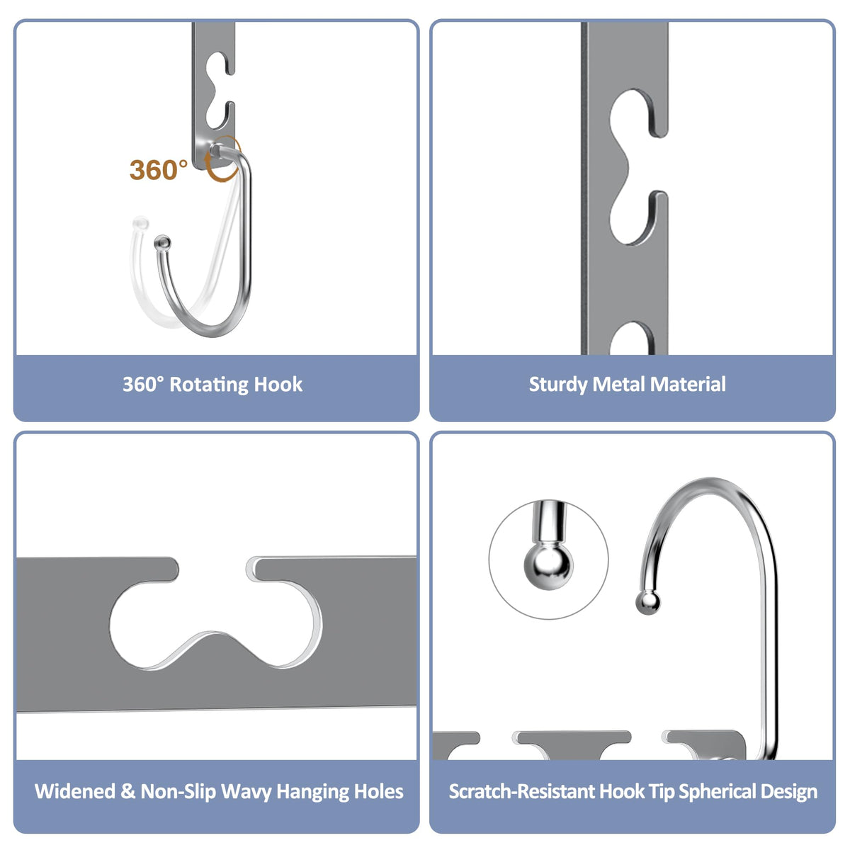 Space Saving Hangers, Magic Closet Organizer for Winter Coats & Spring Seasonal Storage, Heavy Duty Hanger Rack Holds 30Lbs, Apartment Dorm Small Closet Essentials, 6 Pack 🍁 All In One Marketplace Canada
