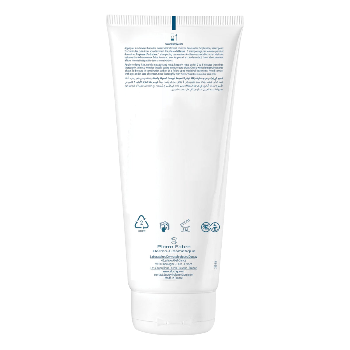 Ducray Kertyol PSO medicated scalp shampoo for plaques, 200ml