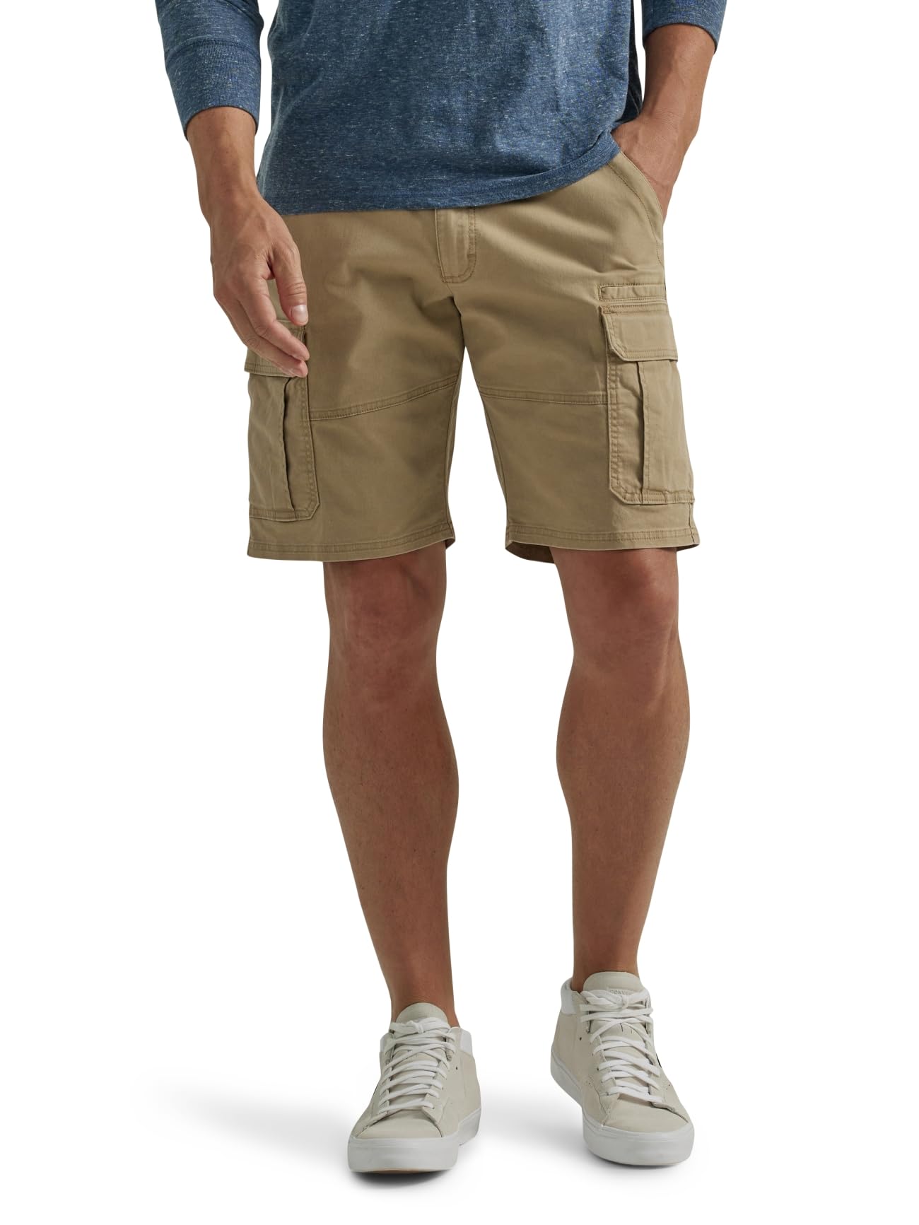 Short cargo stretch classique Wrangler Authentics pour homme, Grain Twill, 34