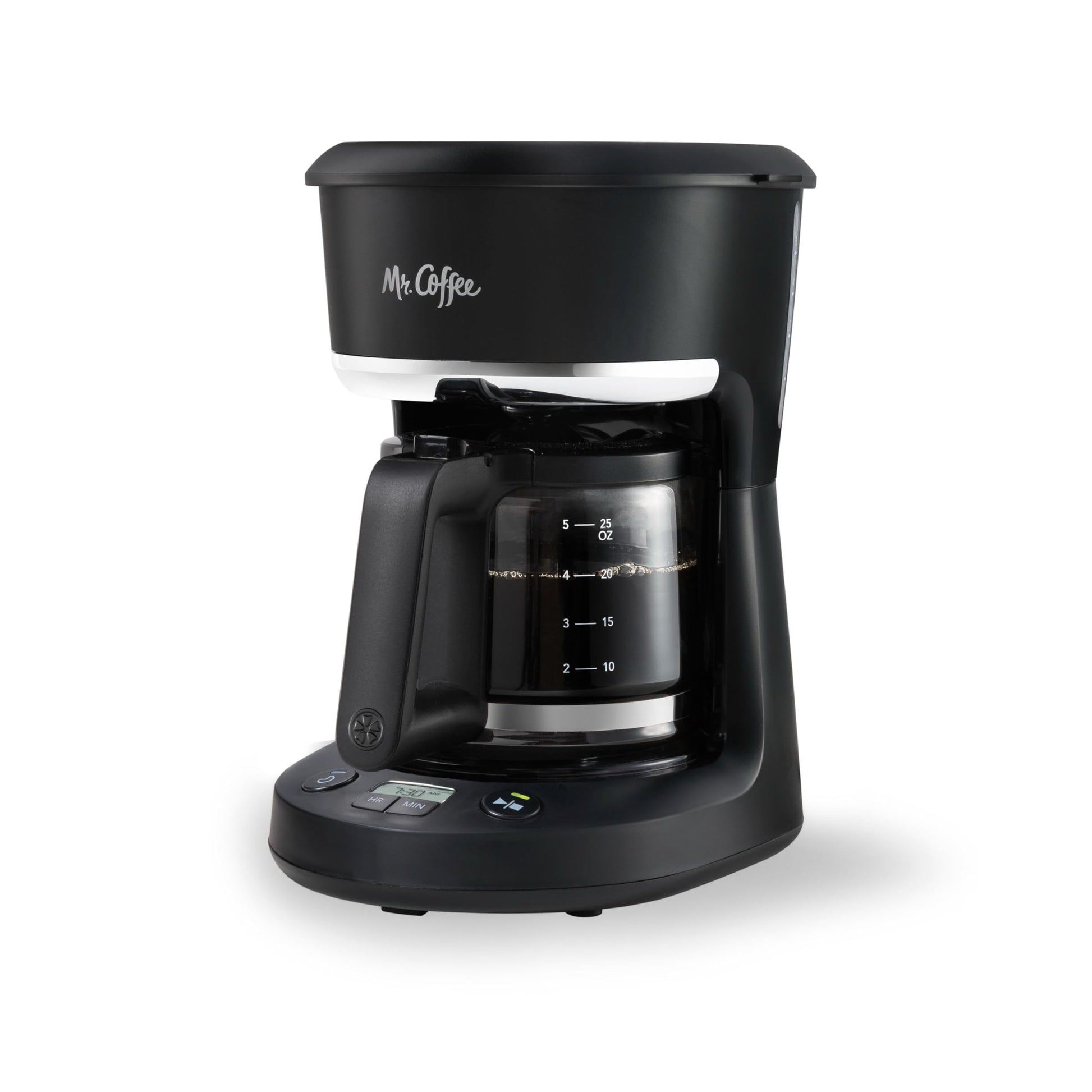 Mr. Coffee 5-Cup Programmable Coffee Maker, 25 oz. Mini Brew, Space-Saving Coffee Machine, Black - Available at All In One Marketplace Canada