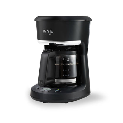 Mr. Coffee 5-Cup Programmable Coffee Maker, 25 oz. Mini Brew, Space-Saving Coffee Machine, Black - Available at All In One Marketplace Canada