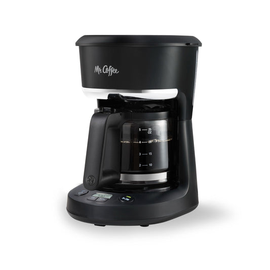 Mr. Coffee 5-Cup Programmable Coffee Maker, 25 oz. Mini Brew, Space-Saving Coffee Machine, Black - Available at All In One Marketplace Canada