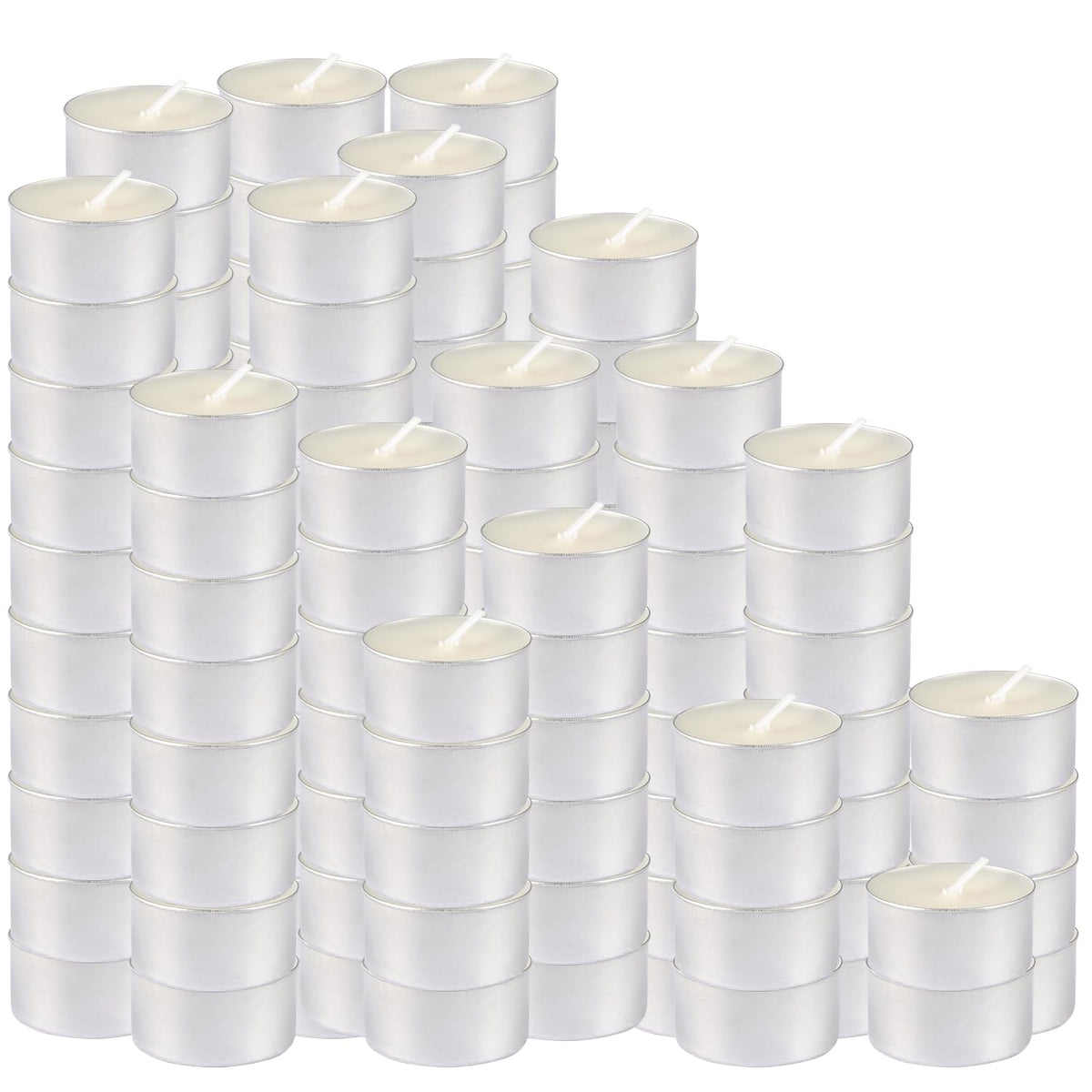 200-Pack 6-Hour White Smokeless Unscented Tealight Candles | Long-Burning Votives for Shabbat, Weddings, Christmas, Home Decor, Dinner Parties, Churches, Centerpieces & Holiday Events 🍁 All In One Marketplace Canada