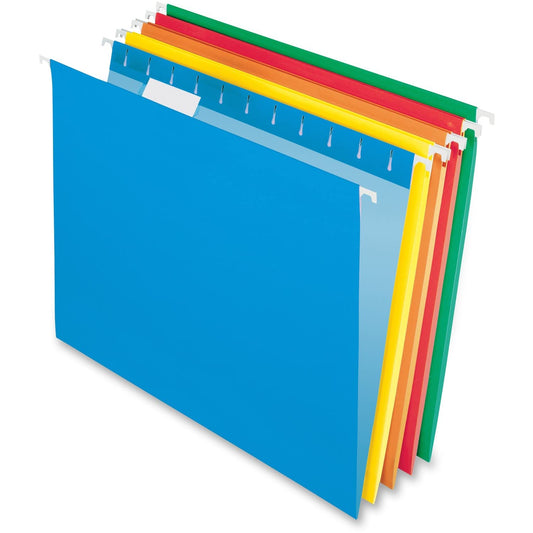 Pendaflex Recycled Hanging File Folders, Letter Size, 5 Assorted Colors, 25 Per box (81663) - Available at All In One Marketplace Canada