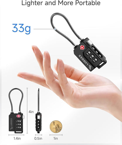 LUGGEX Luggage Lock, TSA Locks for Luggage, Suitcases Locks TSA Approved - Available at All In One Marketplace Canada