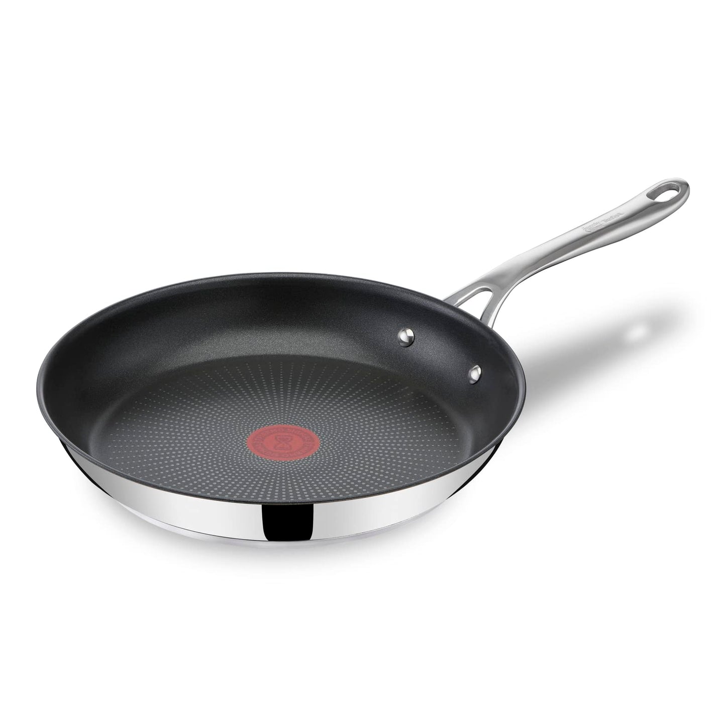Jamie Oliver by Tefal Nonstick Coated Stainless Steel Pan 11-Inch, Induction Compatible, Oven Safe up to 500°F, Chef's Stainless Steel Skillet, Non Stick Frying Pans, Silver T-Fal