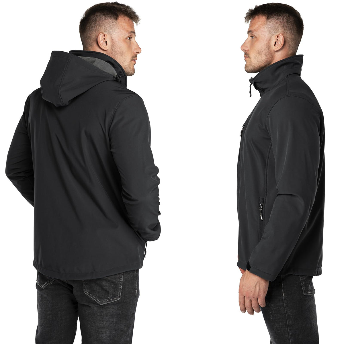 Outdoor Ventures Men's Softshell Jacket Waterproof Fleece Rain Shell Coat 🍁 All In One Marketplace Canada