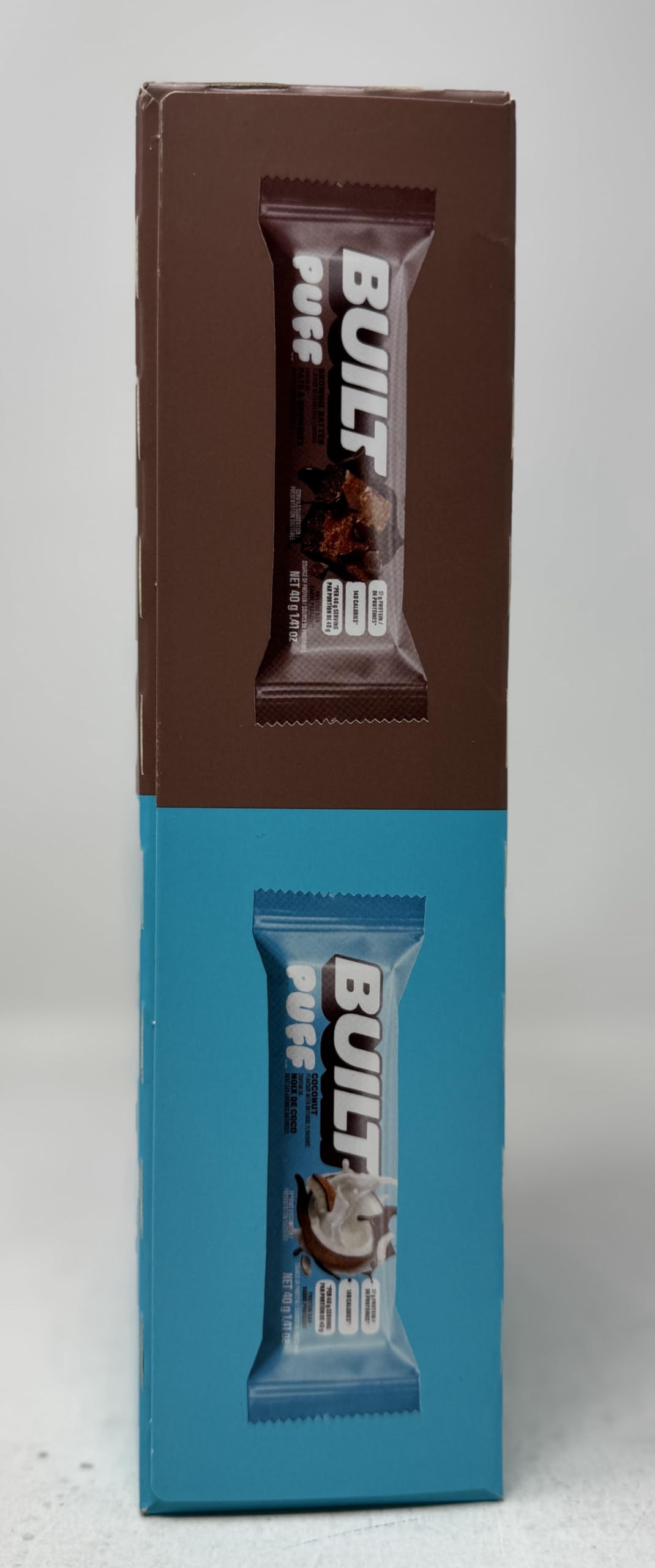 BUILT Puff Protein Bars – Variety Pack, 14-Count (560g) Soft & Chewy High-Protein Snack