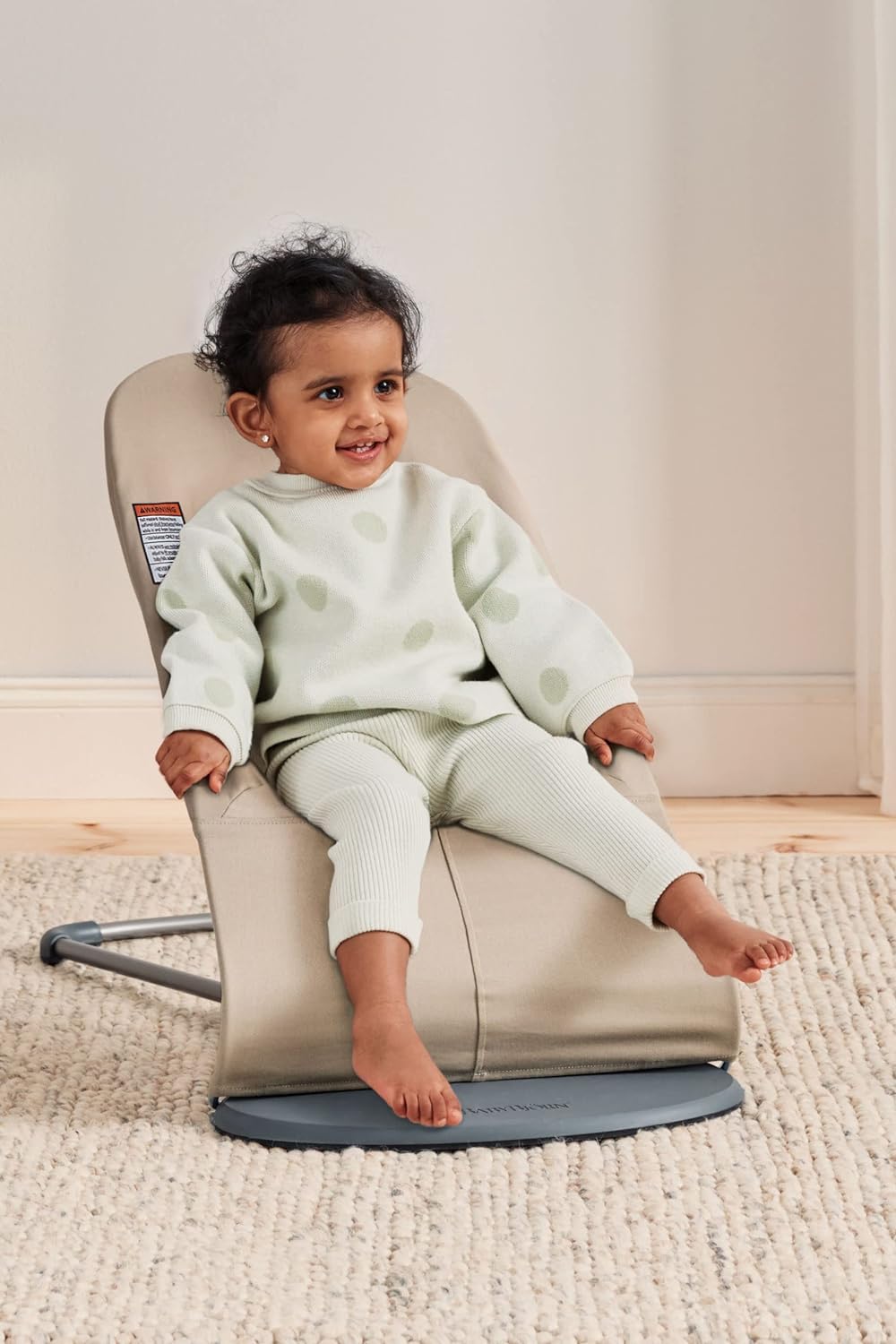 BabyBjorn Bouncer Balance Soft, Woven, Khaki/Beige BabyBjörn