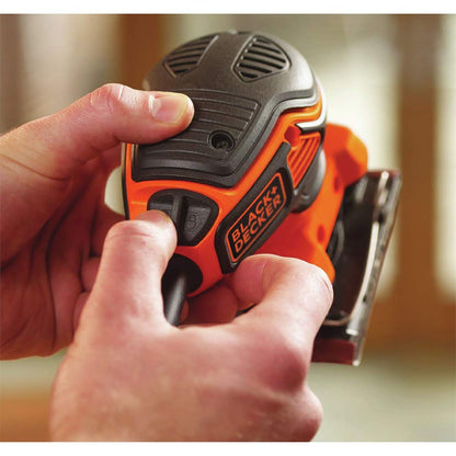 BLACK+DECKER 2.0 Amp Electric 1/4 Sheet Orbit Sander (BDEQS300) BLACK+DECKER