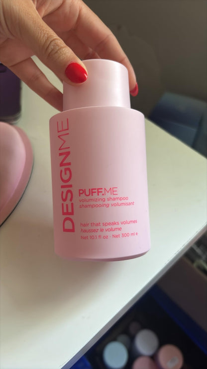 Design.Me PUFF.ME Volumizing Shampoo | Adds Body, Bounce & Volume for Fuller, Thicker Hair| For Fine & Medium Hair | Boosts Shine | Color-Safe, Lightweight Formula | Vegan, Paraben & Sulfate Free - Available at All In One Marketplace Canada