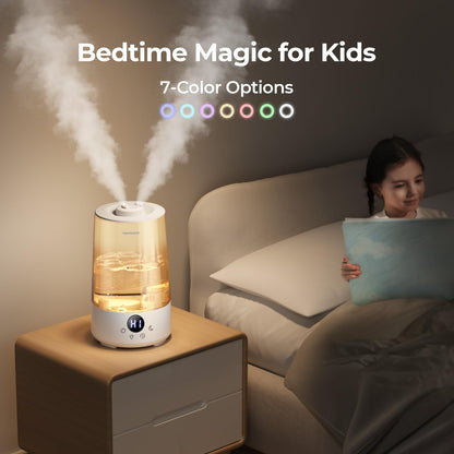 Homvana 3.6L Top-Fill Humidifiers for Bedroom Home, 360° Cool Mist, 16dB 🍁 All In One Marketplace Canada