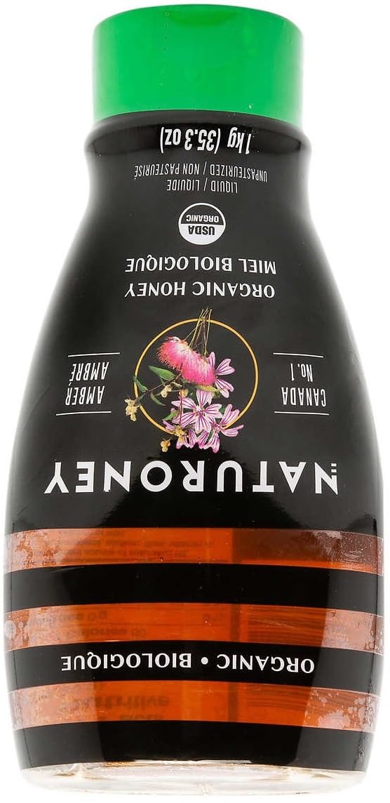 Naturenoy Organic Honey - 1kg Liquid (35.3oz)