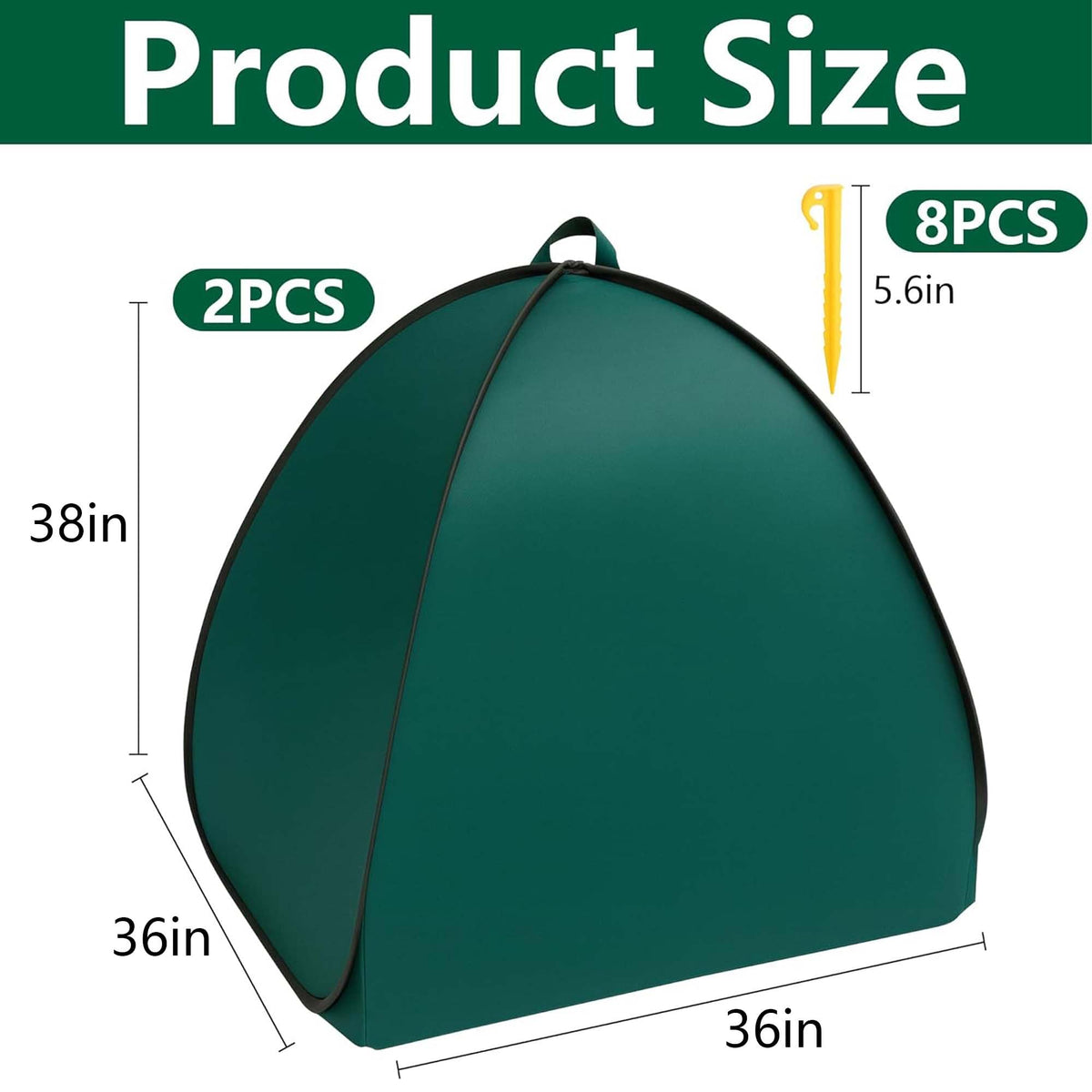 2Pcs Pop-up Shrub Cover Frost Protection Tent Plant Cover Freeze Protection 🍁 All In One Marketplace Canada