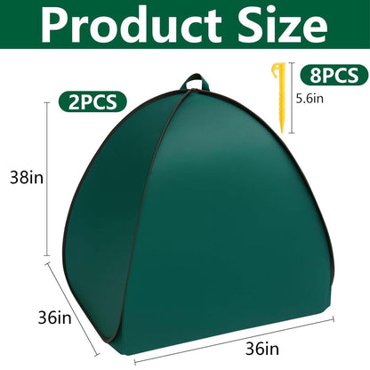 2Pcs Pop-up Shrub Cover Frost Protection Tent Plant Cover Freeze Protection 🍁 All In One Marketplace Canada