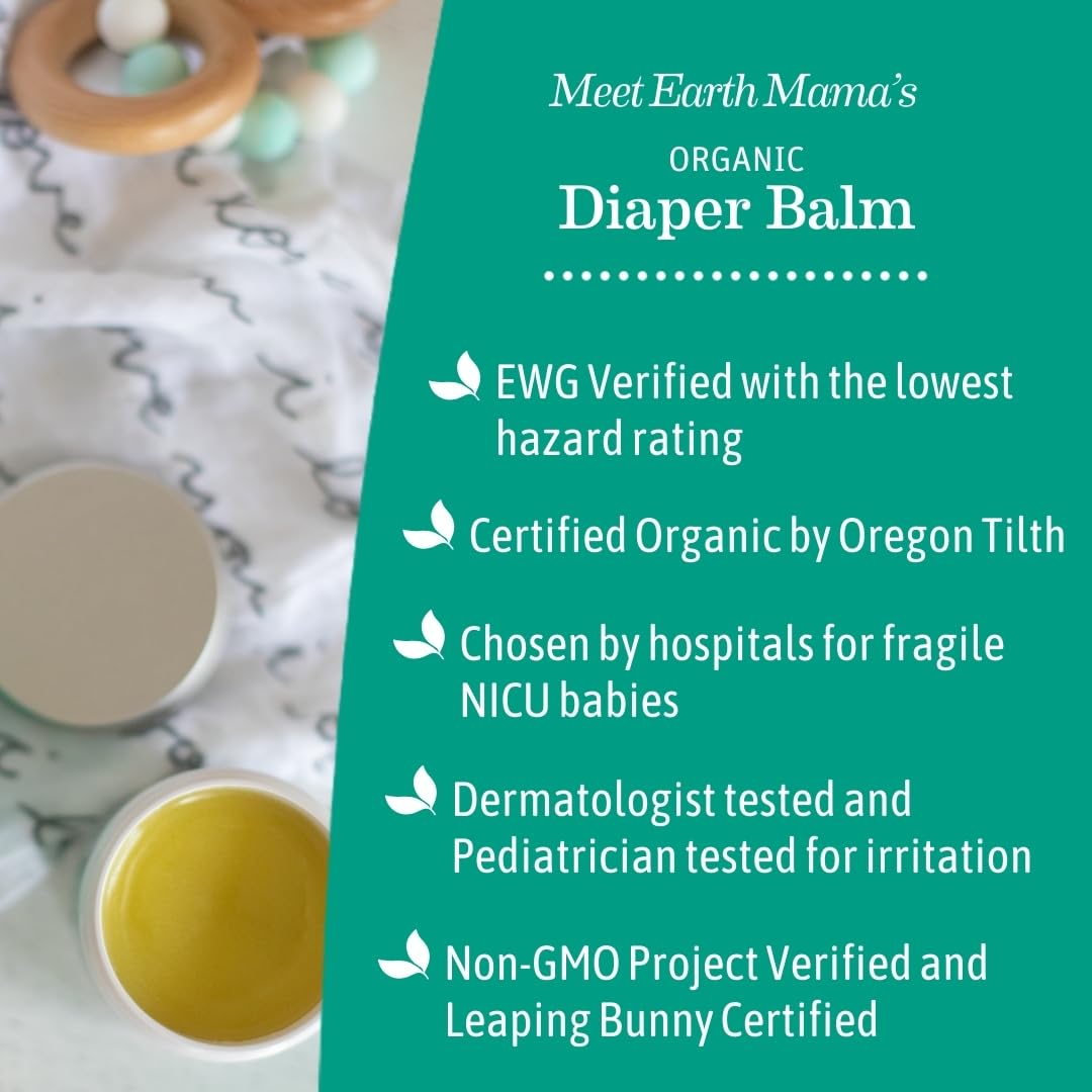 Earth Mama Organic Baby Diaper Balm, 120ml