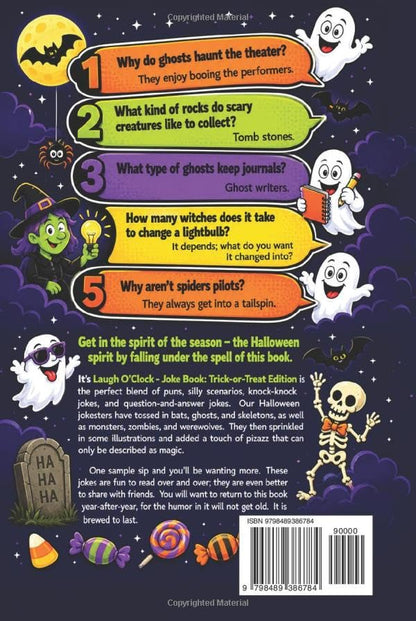 L'heure de rire : Livre de blagues - Édition spécial Halloween : Amusements effrayants pour les garçons et les filles de 6, 7, 8, 9, 10, 11 ans - Cadeau effrayant pour les enfants et la famille