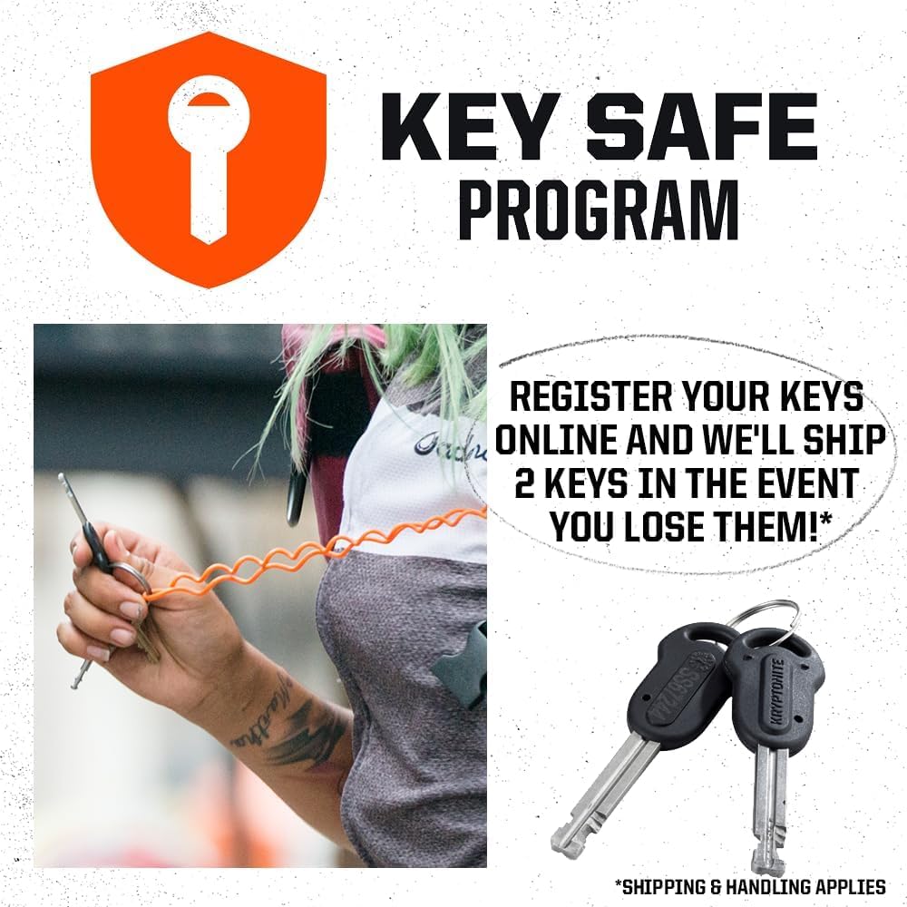 Kryptonite Keeper 712 Integrated Bicycle Chain Lock 48-Inch (120cm) Kryptonite