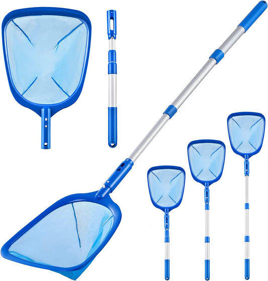 FBSPORT Pool Skimmer Net with Telescopic Pole, 59 inch Swimming Pool Leaf Net, Fine Mesh Pool Net, Pool Cleaner Maintenance Tool-Easy to Collecting Leaves for Swimming Pools, Hot Tubs, Ponds - Available at All In One Marketplace Canada