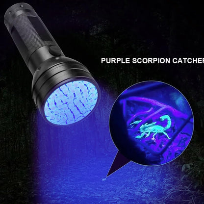 MegaPower (TM) UV Flashlight Black Light 12 LED 395nm Hand-held Detecting Torch for Pet Urine, Stains, Verifying Money Documents, Black - Available at All In One Marketplace Canada