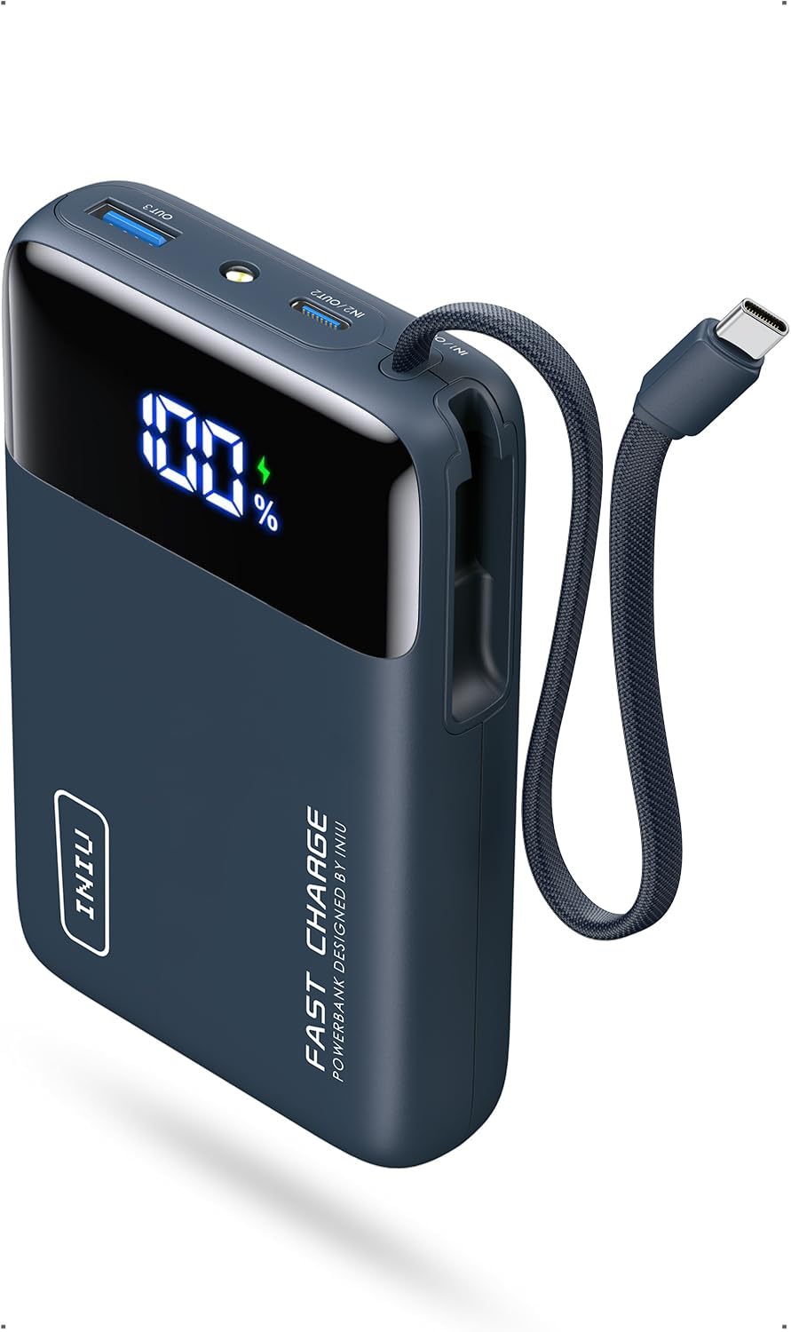 INIU 20000mAh Power Bank, Smaller 45W Fast Charging Travel Portable Charger