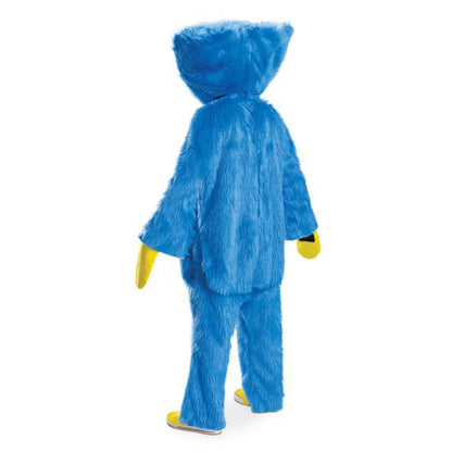 Costume déguisement adulte Huggy Wuggy, costume d'Halloween officiel Poppy Playtime avec coiffe, taille adulte XS/S (28-30)
