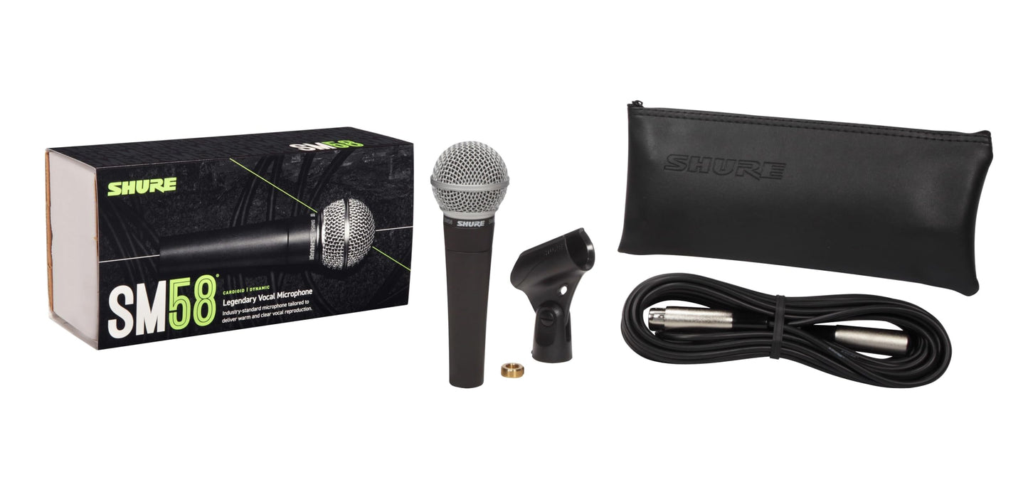 Shure SM58 Pro Dynamic Vocal Microphone with 25-ft XLR Cable